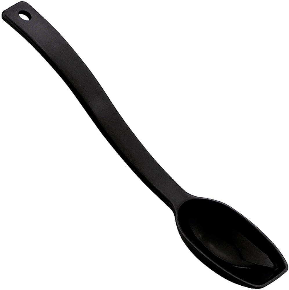 Cambro SPO8CW110 Deli Spoon 8" notched back black - Case of 12