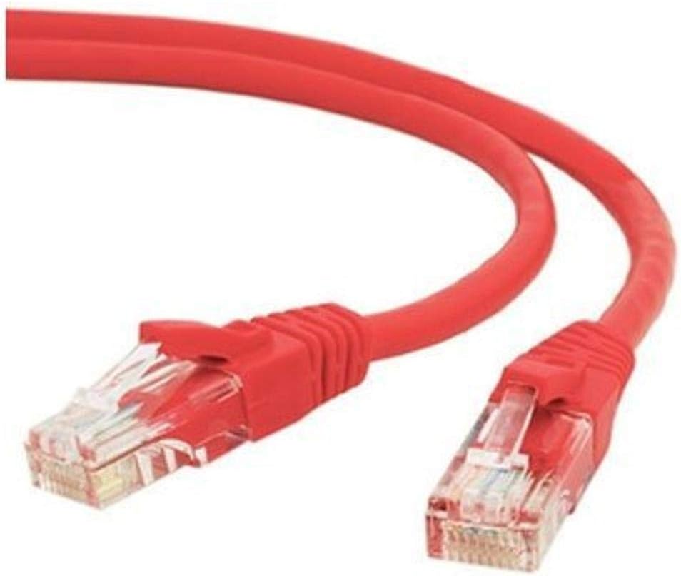 UNC GROUP Cat5e Ethernet Patch Cable, 2ft, Red, Snagless