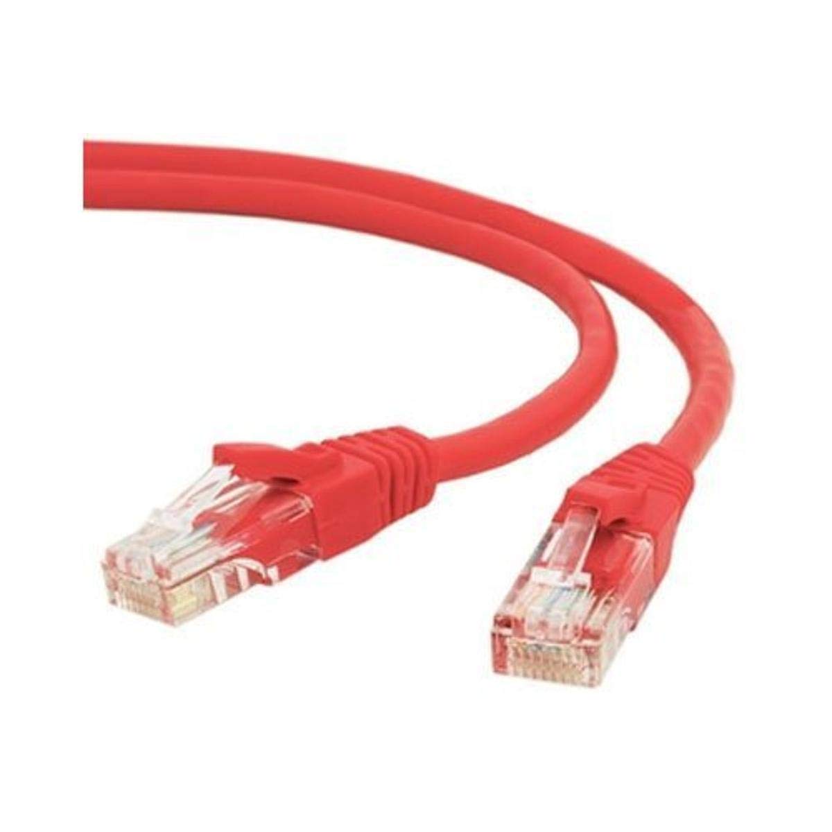 UNC GROUP Cat5e Ethernet Patch Cable, 2ft, Red, Snagless