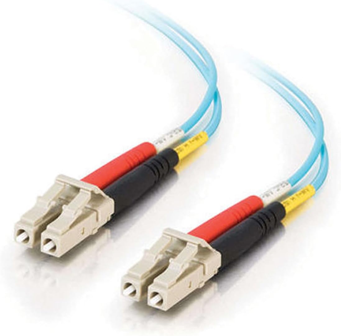 C2G OM3 LC-LC Duplex Multimode Fiber Optic Patch Cable 10Gb 50/125 PVC