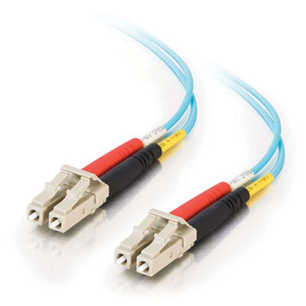 C2G OM3 LC-LC Duplex Multimode Fiber Optic Patch Cable 10Gb 50/125 PVC