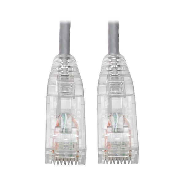 TRIPP LITE Cat6 Gigabit Patch Cable Snagless Utp RJ45 Molded Slim, 5', Gray (N201-S05-GY)
