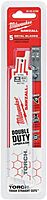 Milwaukee Electric Tool 48-00-5786 Sewall Reciprocating Saw Blade, 6" L x 1" W x 0.035" T, 24 TPI