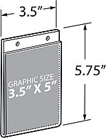 AZAR DISPLAYS U-Frame Wall-Mount Acrylic Sign Holders, Clear, Pack Of 10