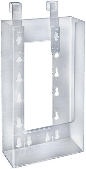 Azar Displays Medium Molded Lottery Box With Pocket, 17inH x 5-1/2inW x 7-3/4inD, White