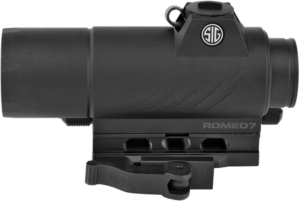 Sig Sauer ROMEO7 1x30mm Durable Aluminum Waterproof Fogproof Closed Full Size 2 MOA Red Dot Sight