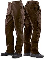 TRU-SPEC 24-7 Original Tactical Pants for Men - Water-Resistant Cargo Work Pants with Concealed Carry and Knee Pad Openings - Brown