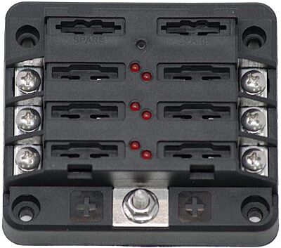 Egis RT Fuse Block 6 Position w/LED Indication