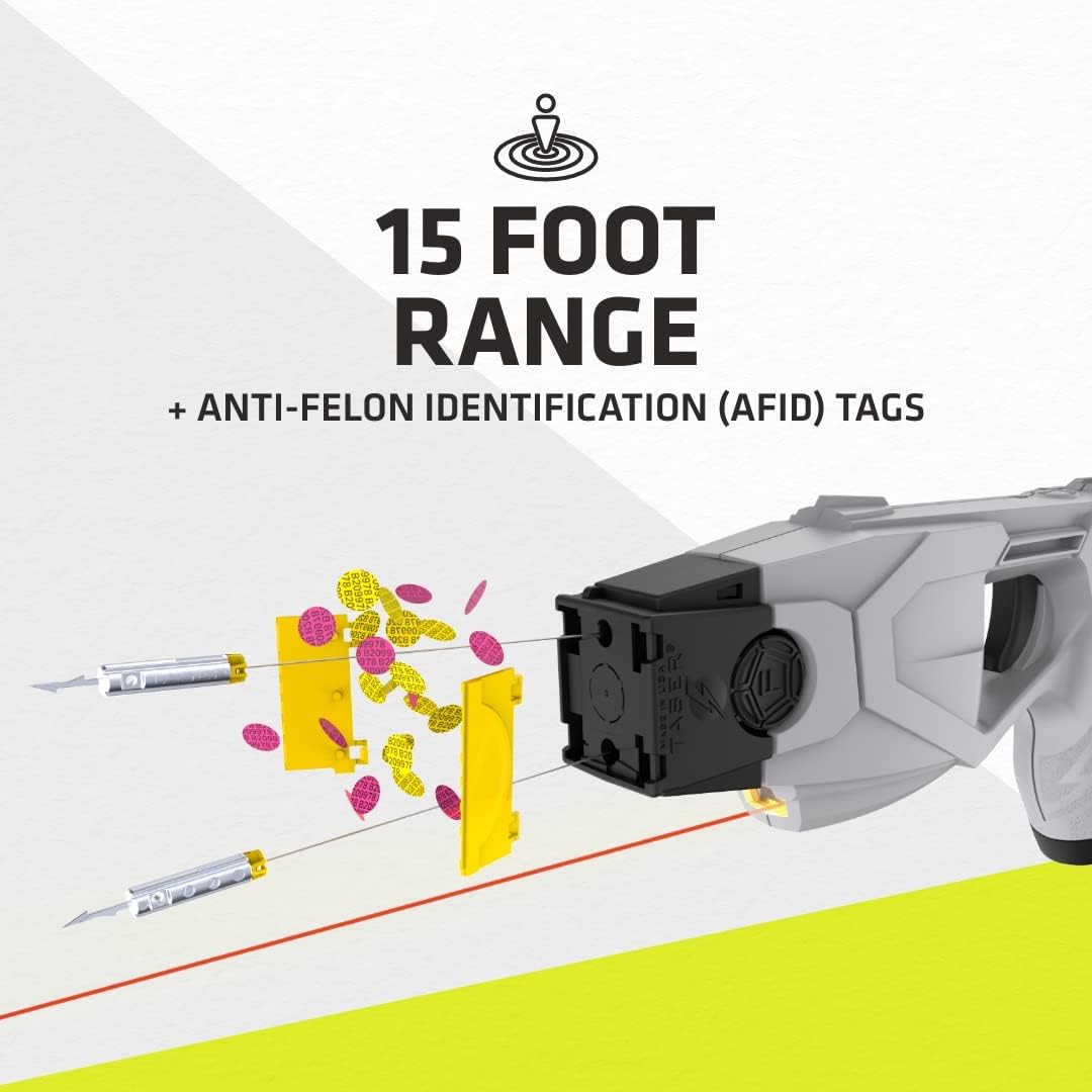 TASER X1 Professional Self-Defense Device – Police Trusted NMI Technology, Rechargeable, Replaceable Cartridges