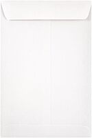 JAM Paper Open-End Catalog Envelopes with Gummed Closure - White