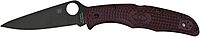 Spyderco Endura 4 Lightweight Sprint Run Folding Knife 3.8" CTS-PD#1 Black Plain Blade, Burgundy FRN Handles