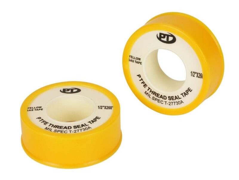 102-1/2X260PTFE-YEL, 1/2" X 260 FULL DENSITYYELLOW