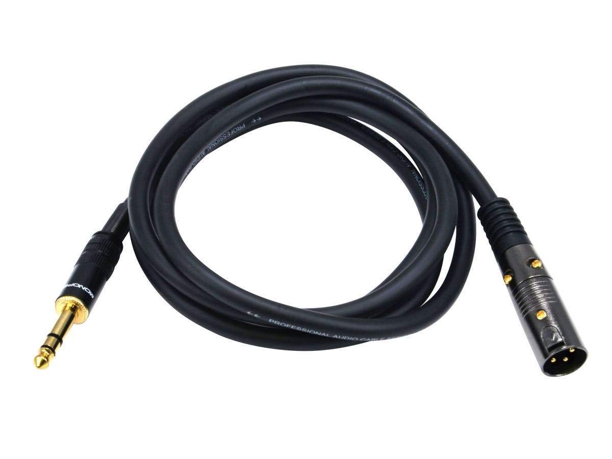 Monoprice Premier Series XLR Male to 1/4-Inch TRS Male Cable