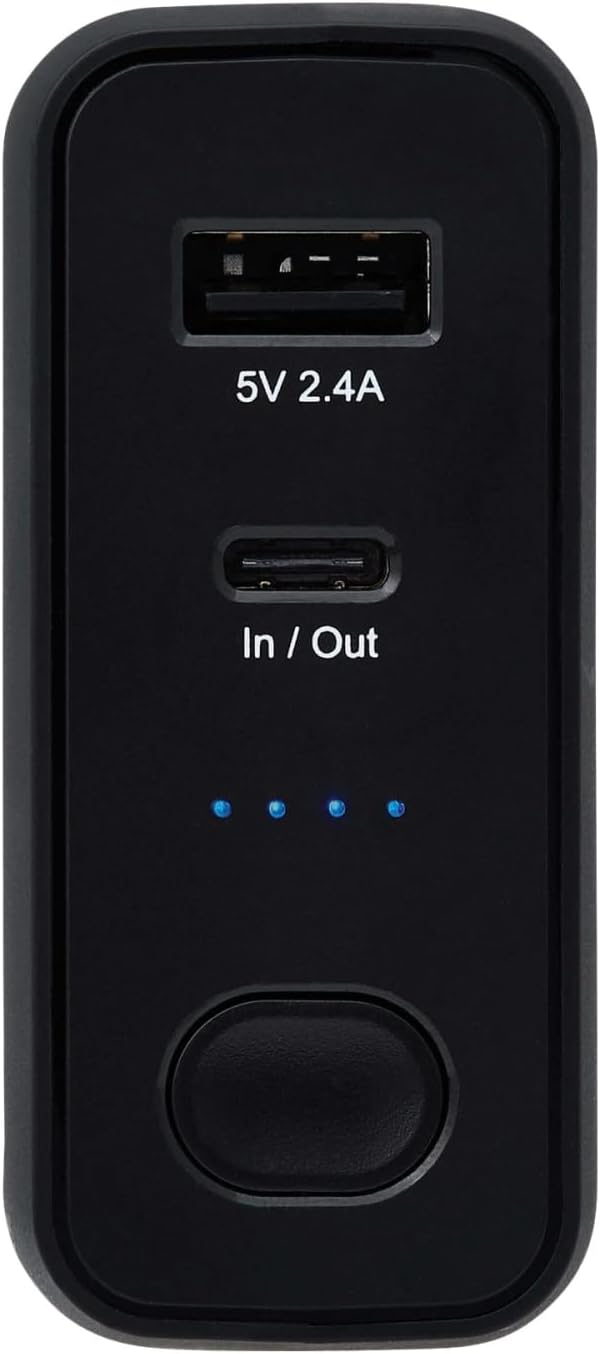Tripp Lite Portable USB Mobile Power Bank Battery Wall Charger Combo 5K mAh (UPBW-05K0-1A1C)