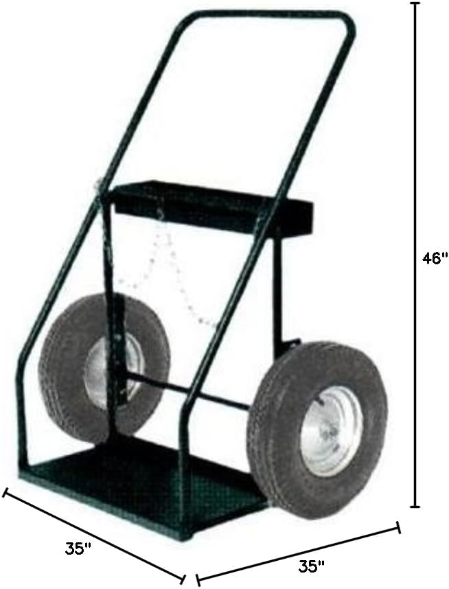Harper Trucks 316-72 46-Inch High by 35-Inch Wide Continuous Handle Hand Truck with 16-Inch Pneumatic Wheels