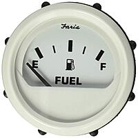 Faria Beede 13101 Dress White 2" Fuel Level Gauge (E-1/2-F)