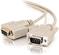 C2G 02712 DB9 M/F Serial RS232 Extension Cable, Beige (10 Feet, 3.04 Meters)