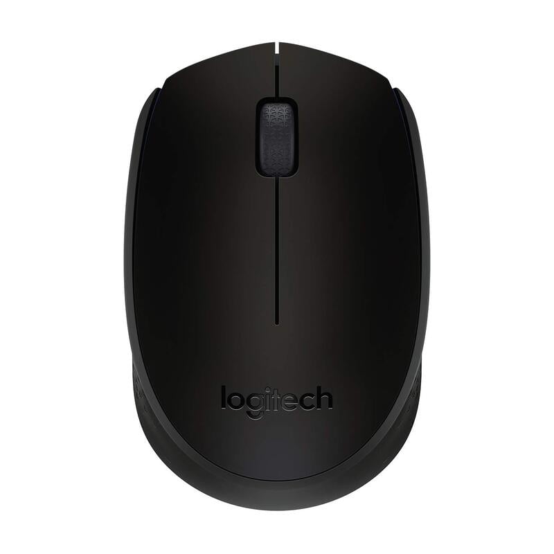 Logitech B170 Wireless Mouse, 2.4 GHz with USB Nano Receiver, Optical Tracking, 12-Months Battery Life, Ambidextrous, PC/Mac/Laptop - Black