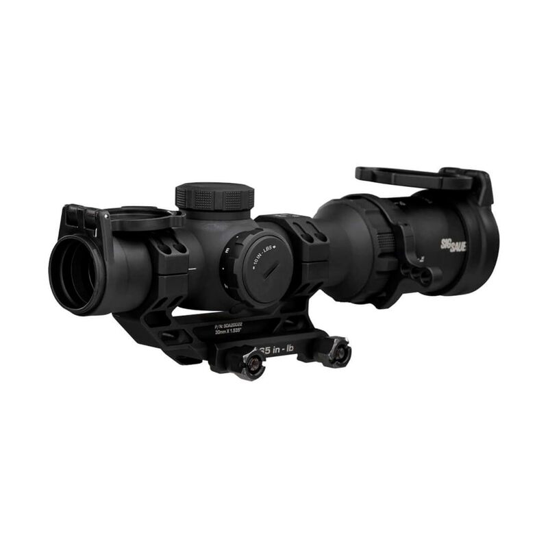 SIG SAUER Tango-MSR Compact LPVO 1-6x24 30mm Tube Second Focal Plane/SFP/F2 Shockproof Waterproof Tactical Riflescope | Illuminated BDC-6 Reticle, Alpha-MSR Mount, Flip-Back Caps Included, SOTMC61000
