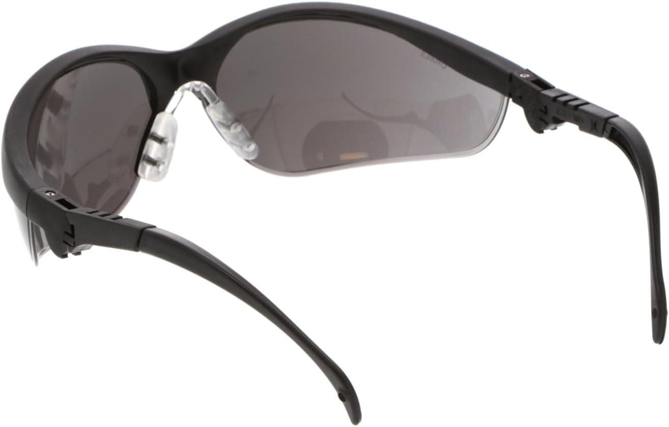 MCR Safety Glasses KD312 Gray lenses with UV Protection and Scratch Resistant Coating, 1 Pair Gray 1 Count (Pack of 1)