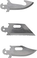 Cold Steel Click N Cut - Hunters Fixed Blade Knife | Durable 420J2 Steel Compact Hunting & Hiking Multiple Replaceable Blades | Sheath & 3 Blades Included Boxed Package