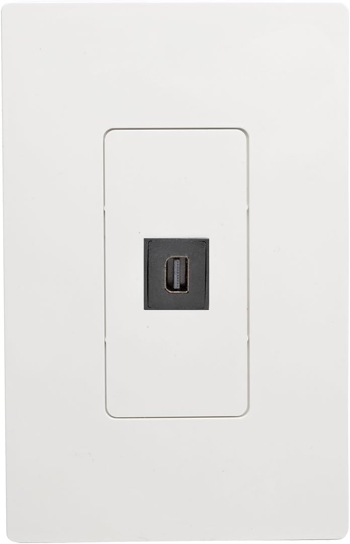 Tripp Lite Mini DisplayPort to DisplayPort Keystone/Panel Mount Angled Adapter (F/F), All-in-One, MDP to DP