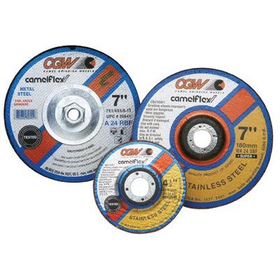 Depressed Center Wheels- 1/4" Grinding, Type 27 - 4-1/2x1/4x7/8 a24-r-bf steel t27 dp ct whl [Set of 10]