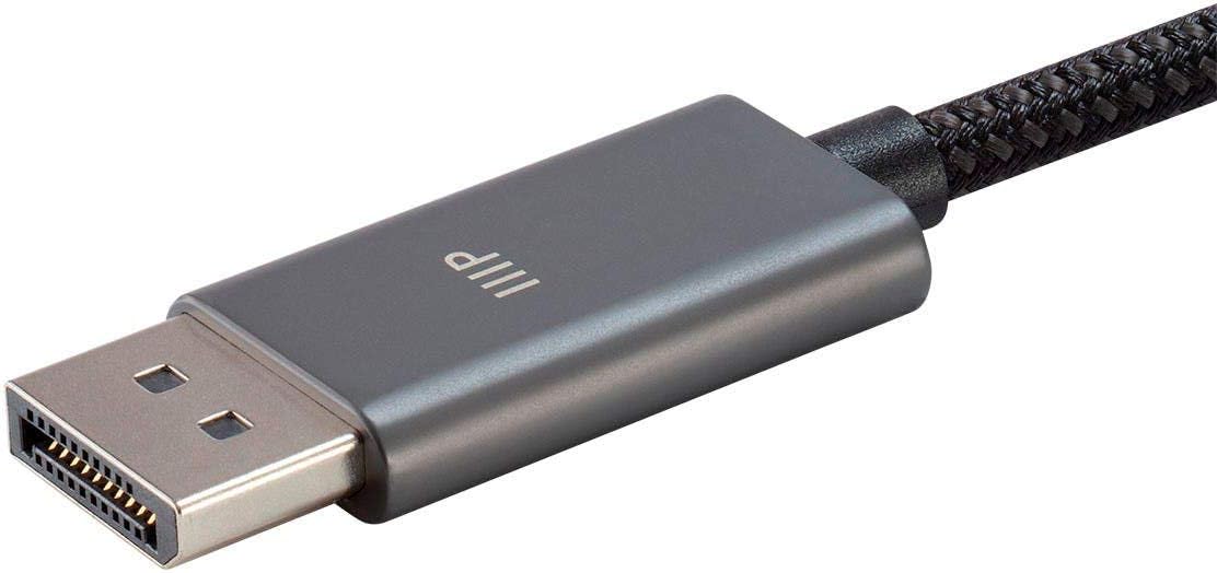 Monoprice Bidirectional USB Type-C to DisplayPort 1.4 Cable - 4K@60Hz, Easy Plug and Play, Nylon-Braided Jacket, 6 Feet