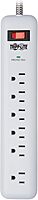 Tripp Lite Surge Protector Power Strip 7-Outlet with 2 USB Ports 6ft Cord White (TLP616USB)