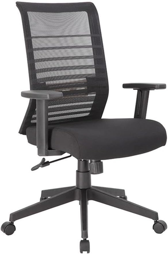 Boss Office Products Mesh Task Chair With T-Arms, Black