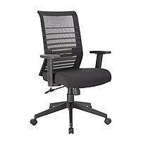 Boss Office Products Mesh Task Chair With T-Arms, Black