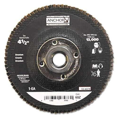 102-40378, ANCHOR PREMIUM 4-1/2" 5/8-11 6OZ HD FLAP DISC