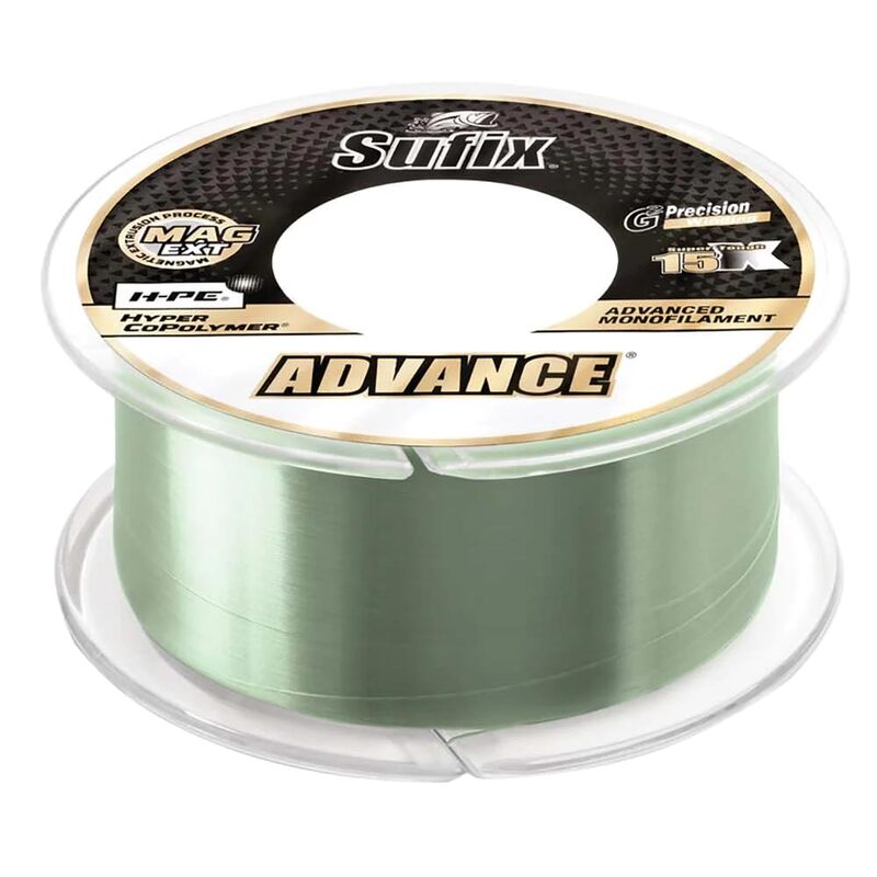 SUFIX Advance Lo-Vis Green Monofilament Fishing Line