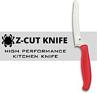 SPYDERCO Z-Cut Kitchen Knife with CTS BD1N Stainless Steel Blade