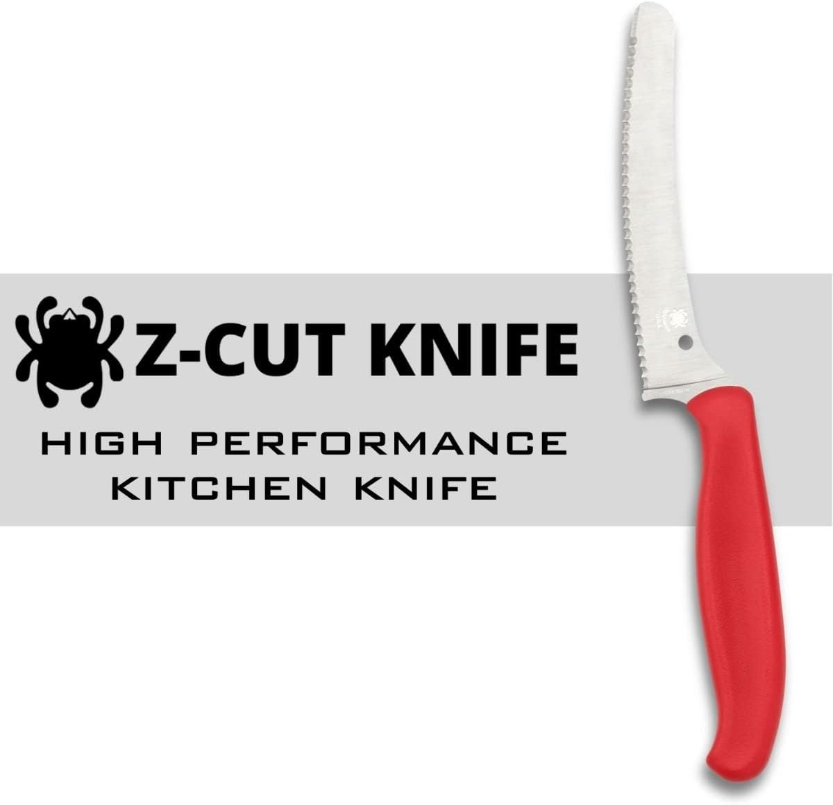 SPYDERCO Z-Cut Kitchen Knife with CTS BD1N Stainless Steel Blade