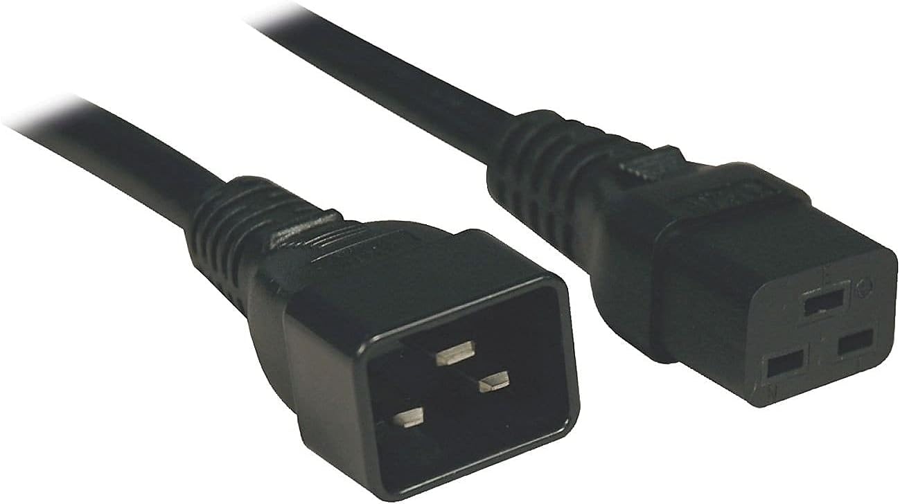 TRIPP LITE P036-003-15A Heavy Duty Power Extension Cord 14 AWG IEC 320 C19-C20 3' 3 Feet 15 Amps