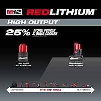Milwaukee M12 REDLITHIUM HIGH OUTPUT XC5.0 Battery Pack