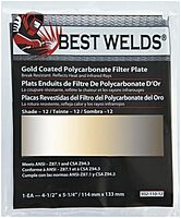 BEST WELDS 901-932-110-12 - 2" Gold Coated Filter Plate, Gold/12, 4.5 x 5.25