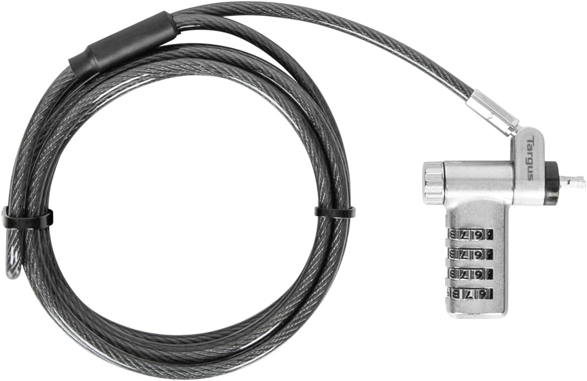 Targus DEFCON Ultimate Universal Resettable Combination Lock, Bulk (ASP96RGLX)