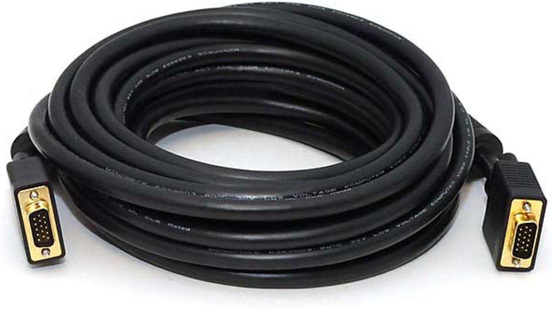 Monoprice Super VGA M/M CL2 Rated Cable w/ Ferrites (Gold Plated)