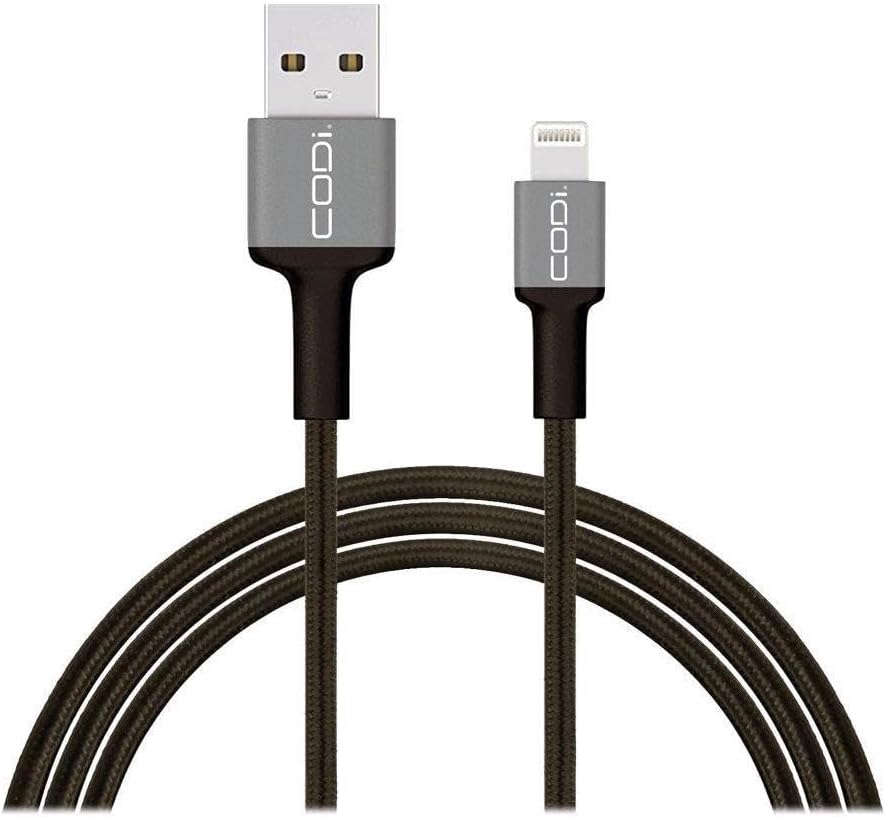 CODi 6' Braided Nylon USB-A to Lightning (MFI Certified) Charge & Sync Cable