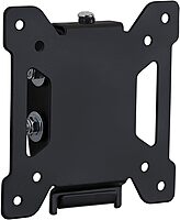 Mount-It! Tilting TV Wall Mount For Screens 13 - 27in, 4-3/4inH x 4-3/4inW x 1-7/16inD, Black