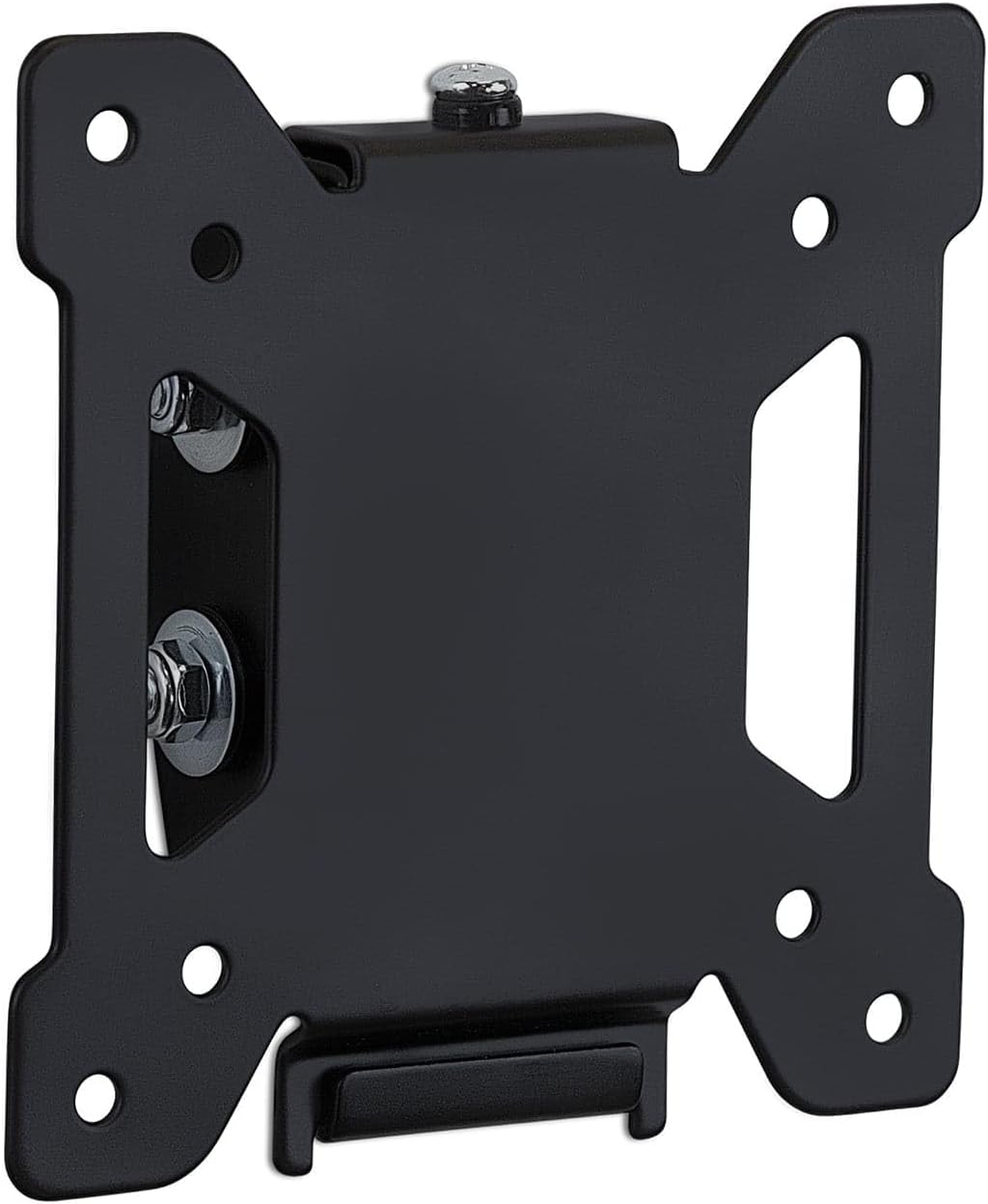 Mount-It! Tilting TV Wall Mount For Screens 13 - 27in, 4-3/4inH x 4-3/4inW x 1-7/16inD, Black