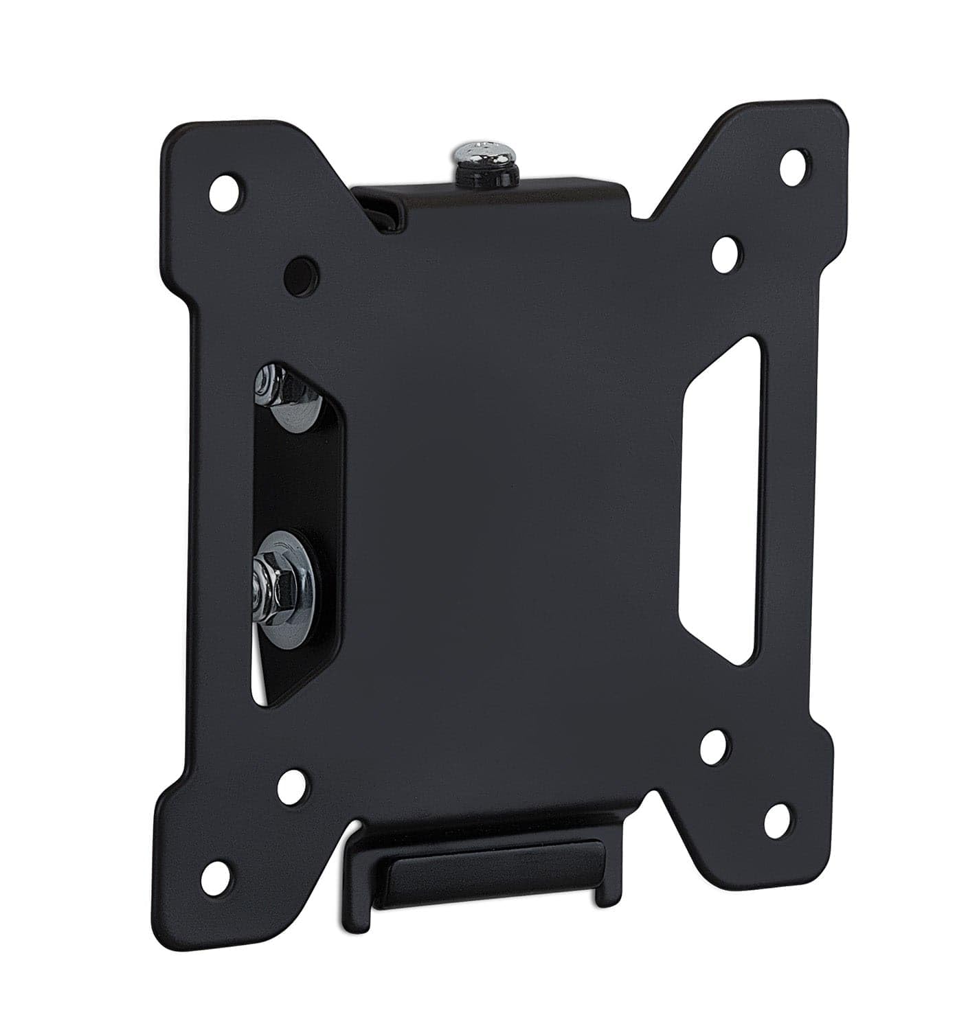 Mount-It! Tilting TV Wall Mount For Screens 13 - 27in, 4-3/4inH x 4-3/4inW x 1-7/16inD, Black
