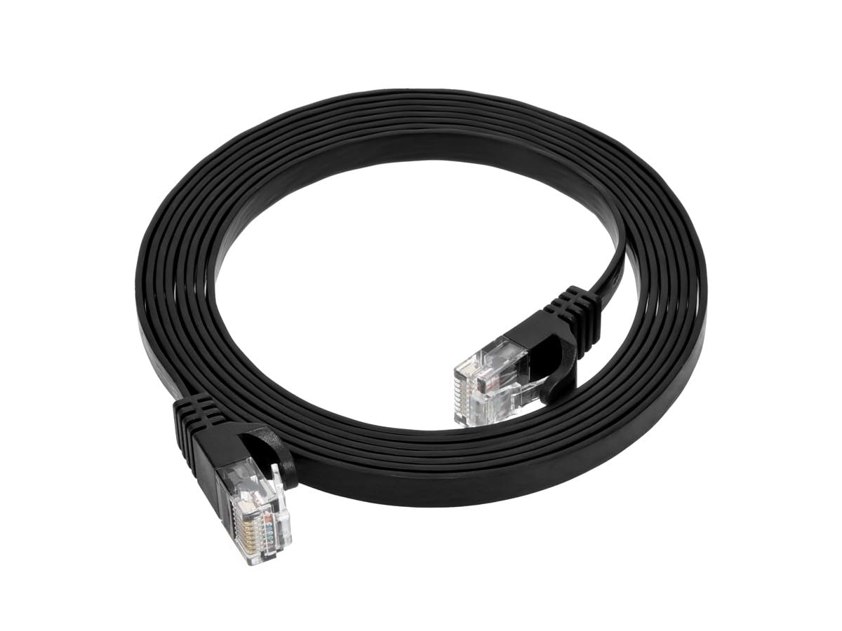 MONOPRICE Cat5e Flat Patch Cable UTP 30AWG Snagless RJ45