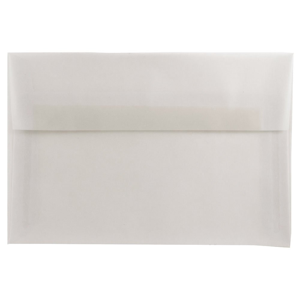 JAM PAPER Translucent Vellum Invitation Envelopes - Clear