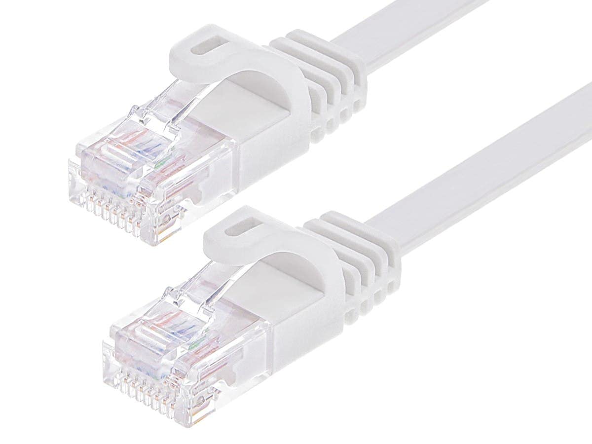 Monoprice FLEXboot Flat Cat6 Ethernet Patch Cable (UTP, 30AWG, Pure Bare Copper, 550MHz)