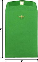 JAM PAPER 6 x 9 Open-End Catalog Envelopes with Clasp Closure