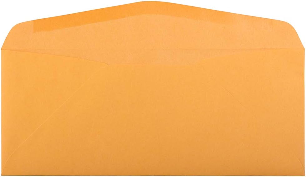JAM PAPER Brown Kraft Manila Booklet Envelopes with Gummed Closure