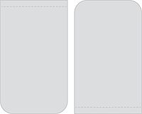 Rite in the Rain Weatherproof On The Go Wallet Notebook, 2" x 3.375", Black Cover, Blank Pages, 6 Pack (No. OTG771L)